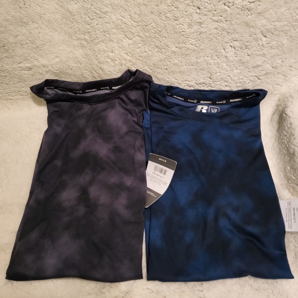 2 Russell Dri Fit Tees New with Tags Sz Large